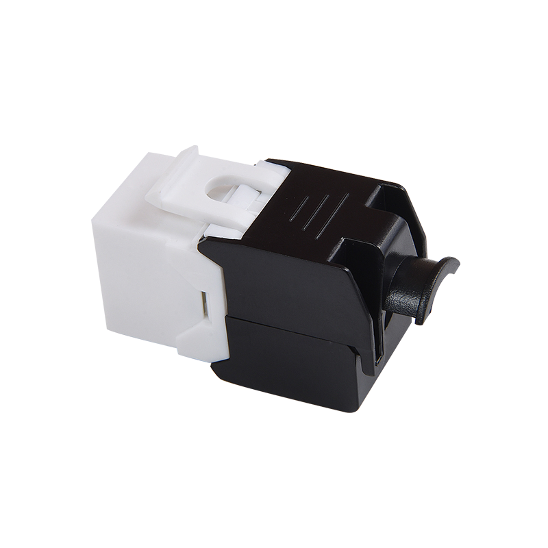 SMT-1061T8C6 180° розеточный модуль CAT6 для безинструментного монтажа, тонкий корпус 