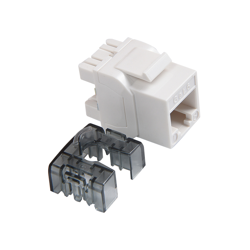 SMT-1016D8C6(WG) 180° Светодиодный розеточный модуль CAT6 с клеммами 110 & Krone IDC