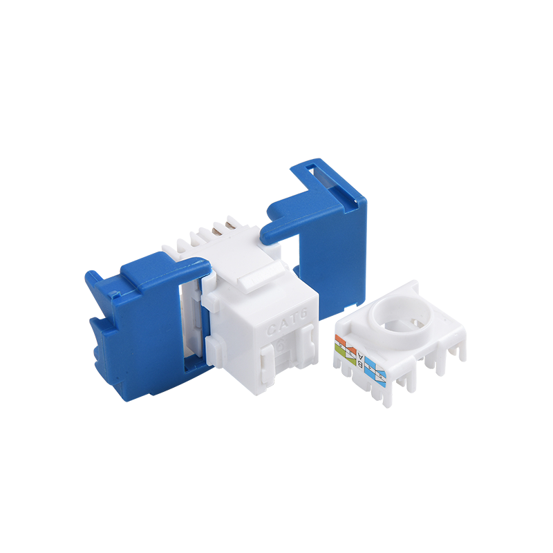 SMT-1052T8C6 180° розеточный модуль CAT6 для безинструментного монтажа